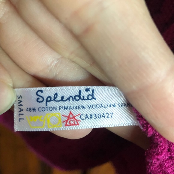 Splendid Pink Thermal Light Hooded Pullover - Picture 4 of 6